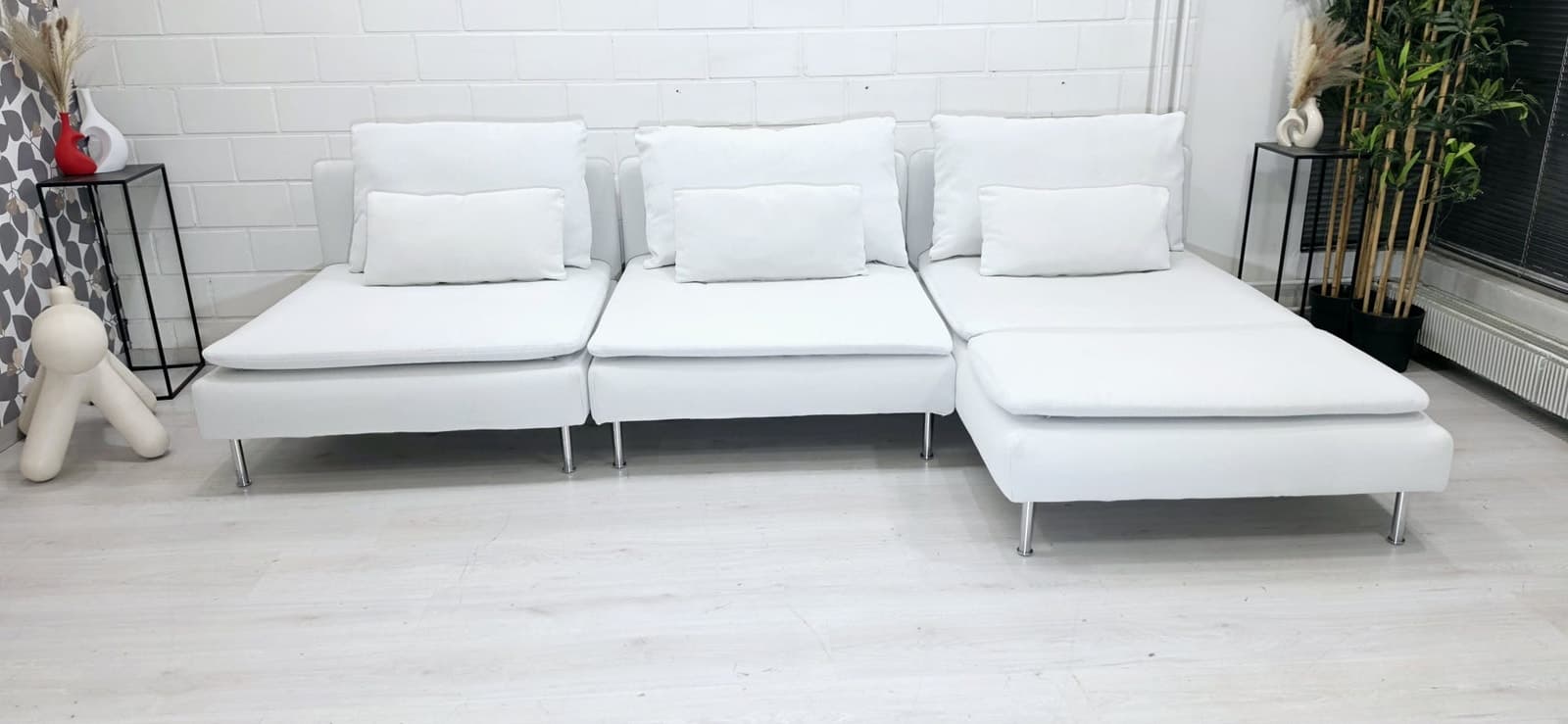 (A62) Söderhamn sohva + divaanilla, ilmainen kuljetus, free delivery. Myydään
